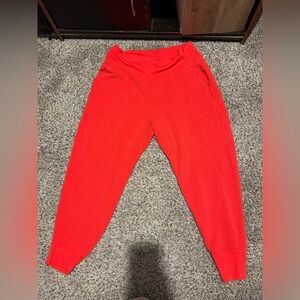 Athlete Coaster Luxe Waffle High Rise Jogger Color Cardinal Women’s Size XL